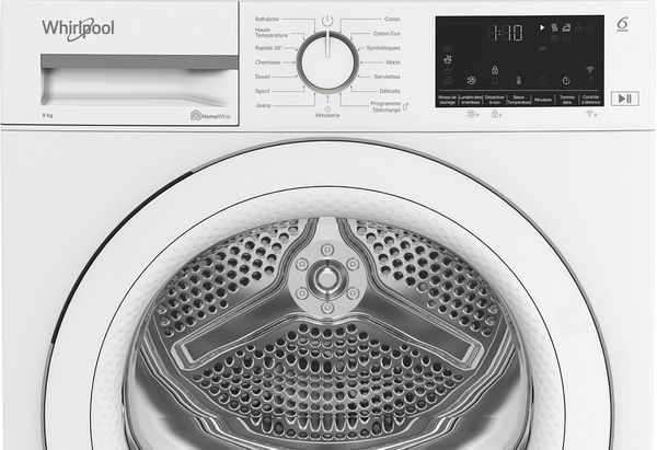 Whirlpool Sèche-linge C WD 93M WWS FR Blanc Control panel