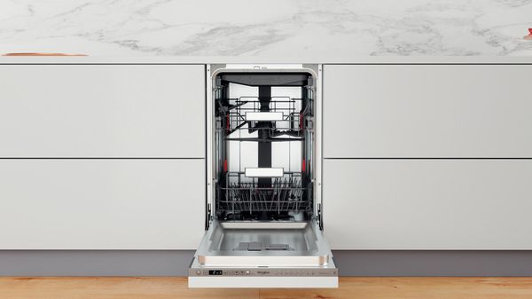 Whirlpool Lave-vaisselle Encastrable WSIO 3O34 PFE X Tout intégrable D Lifestyle frontal open