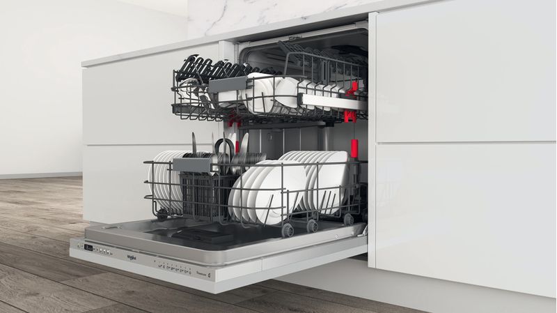 Whirlpool Lave-vaisselle Encastrable WRIC 3C34 PE Tout intégrable D Lifestyle perspective open
