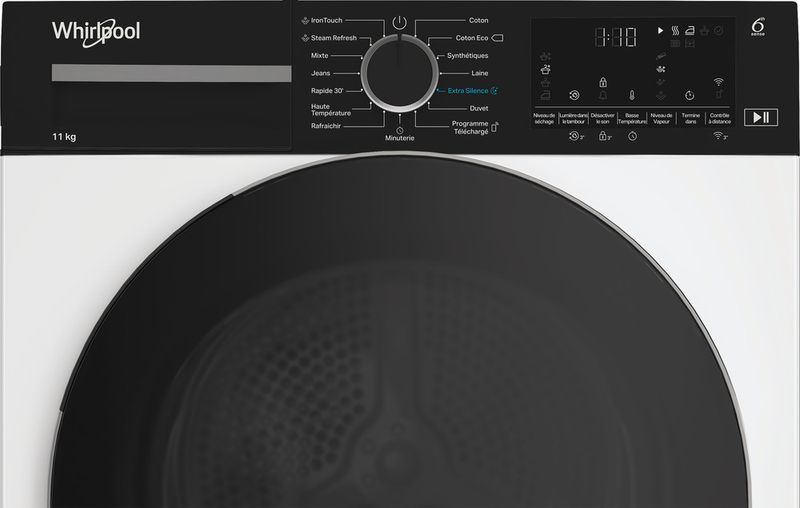 Whirlpool-Seche-linge-C-WD-113M-WBS-FR-Blanc-Control-panel