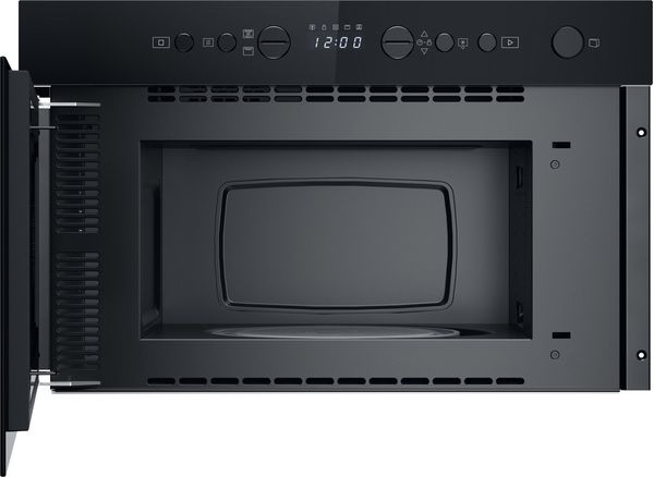 Whirlpool Four micro-ondes Encastrable WMN14BBF Noir Electronique 22 Micro-ondes + gril 750 Frontal open