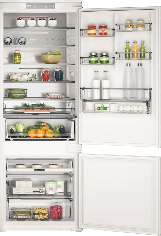 Whirlpool-Combine-refrigerateur-congelateur-Encastrable-WH-SP70-T121-Blanc-2-portes-Frontal