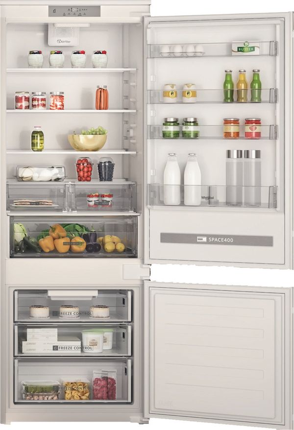 Whirlpool Combiné réfrigérateur congélateur Encastrable SP40 810 2 FR Blanc 2 portes Frontal