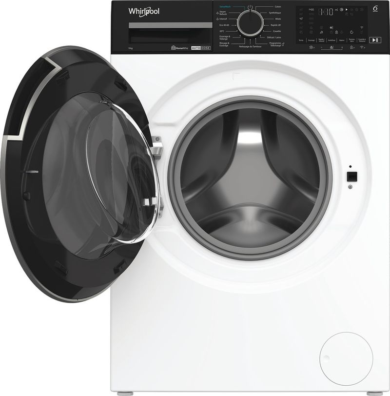 Whirlpool-Lave-linge-Pose-libre-WPMB-911W-ADS-FR-Blanc-Lave-linge-frontal-A-Frontal-open