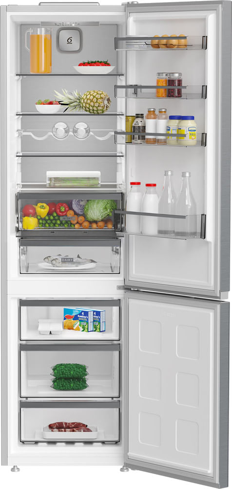 Whirlpool-Combine-refrigerateur-congelateur-Pose-libre-WHK-25404-XP8E-Pearl-Inox-2-portes-Lifestyle-frontal-open