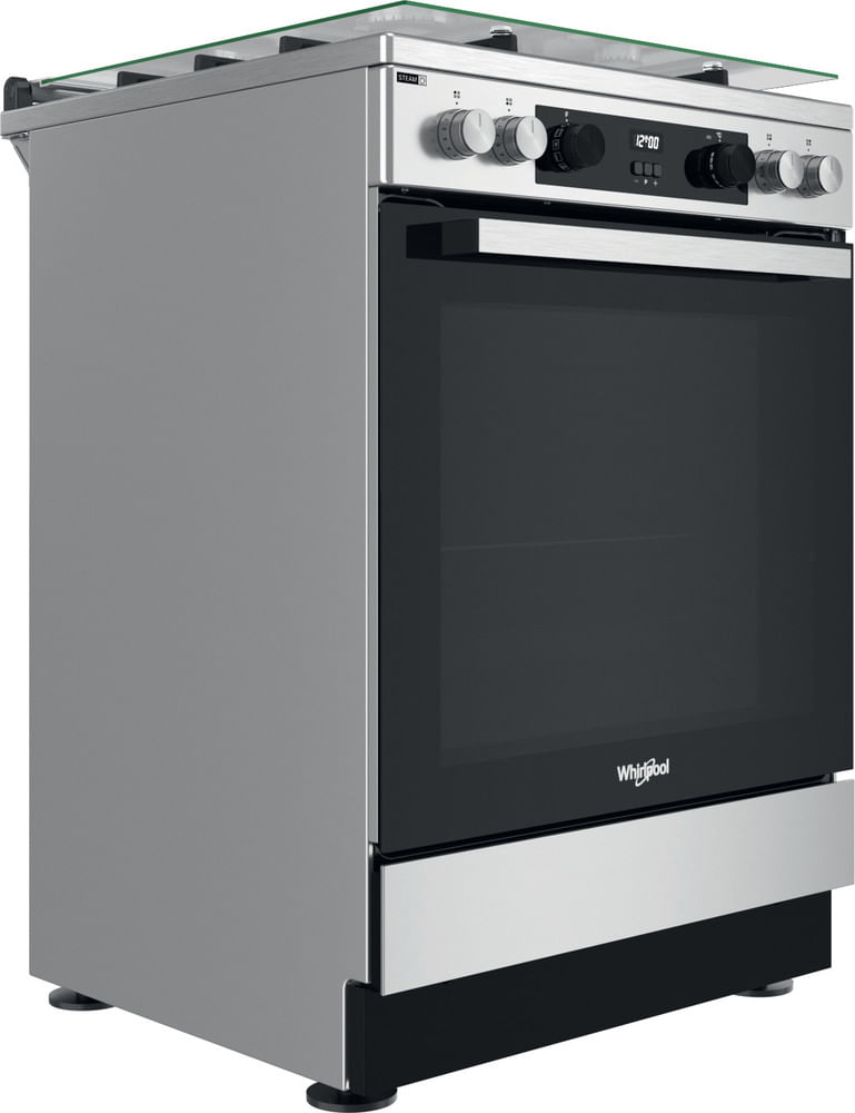 Whirlpool-Cuisiniere-WS68G8CCXT-E-1-Inox-Gaz-Perspective
