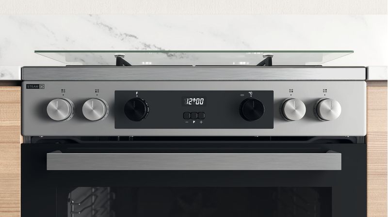 Whirlpool-Cuisiniere-WS68G8CCXT-E-1-Inox-Gaz-Control-panel