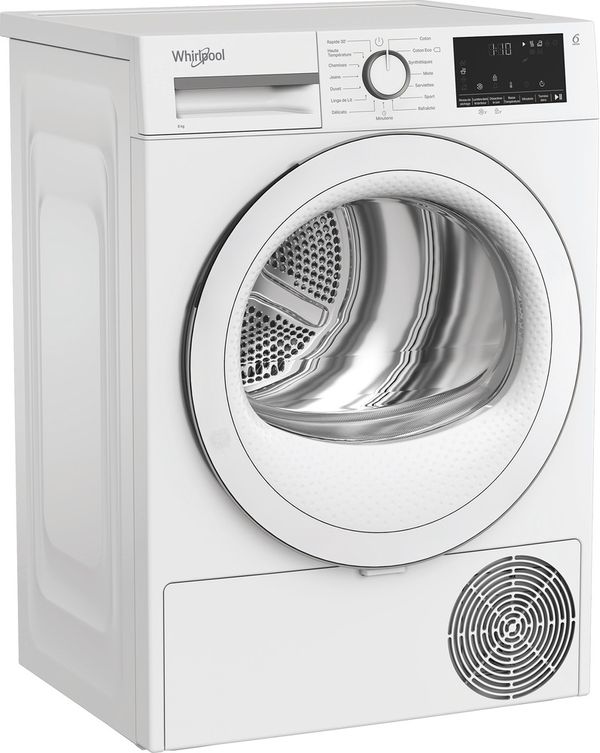 Whirlpool Sèche-linge C WSD 83M WWS FR Blanc Perspective