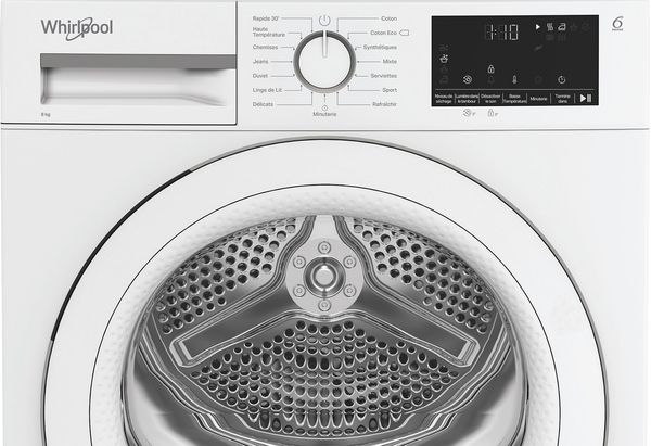 Whirlpool Sèche-linge C WSD 83M WWS FR Blanc Control panel