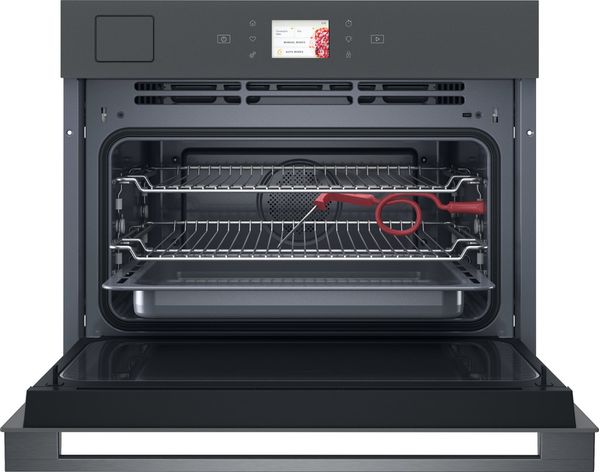 Whirlpool Four micro-ondes Encastrable WCT11A9FHTSSMAF Stardust grey matte Electronique 53 Micro-ondes Combiné 950 Frontal open