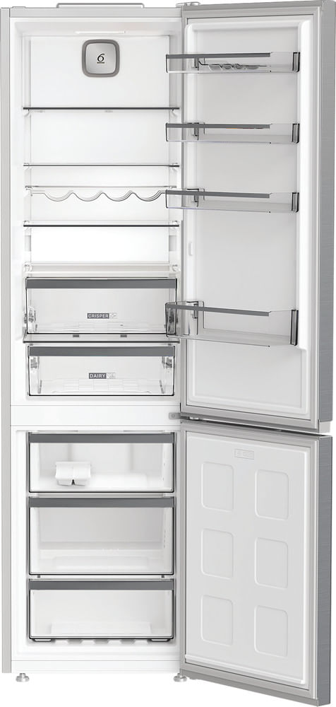 Whirlpool-Combine-refrigerateur-congelateur-Pose-libre-WHK-26402-XP4E-Argent-2-portes-Frontal-open