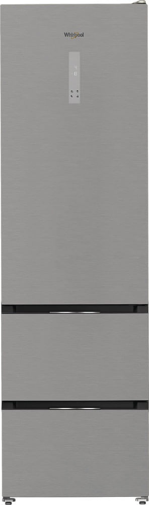 Whirlpool Combiné réfrigérateur congélateur Pose-libre WHKF 6352 X5E Argent 2 portes Frontal