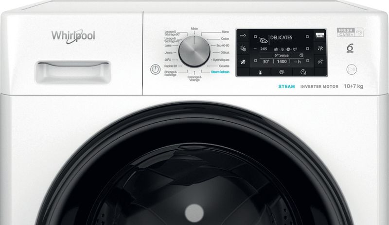 Whirlpool-Lavante-sechante-Pose-libre-FFDD-1074489-BV-FR-Blanc-Lave-linge-frontal-Control-panel