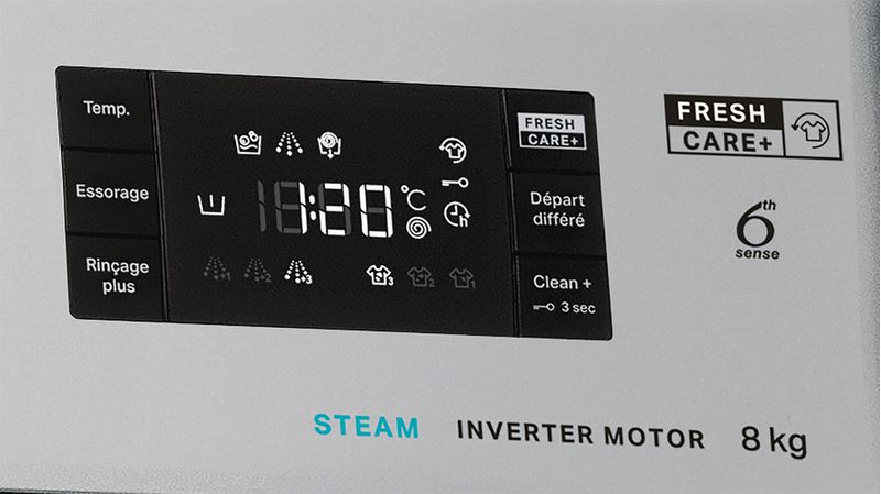 Whirlpool-Lave-linge-Pose-libre-FFB8469SBVFR-Argent-Lave-linge-frontal-A-Control-panel