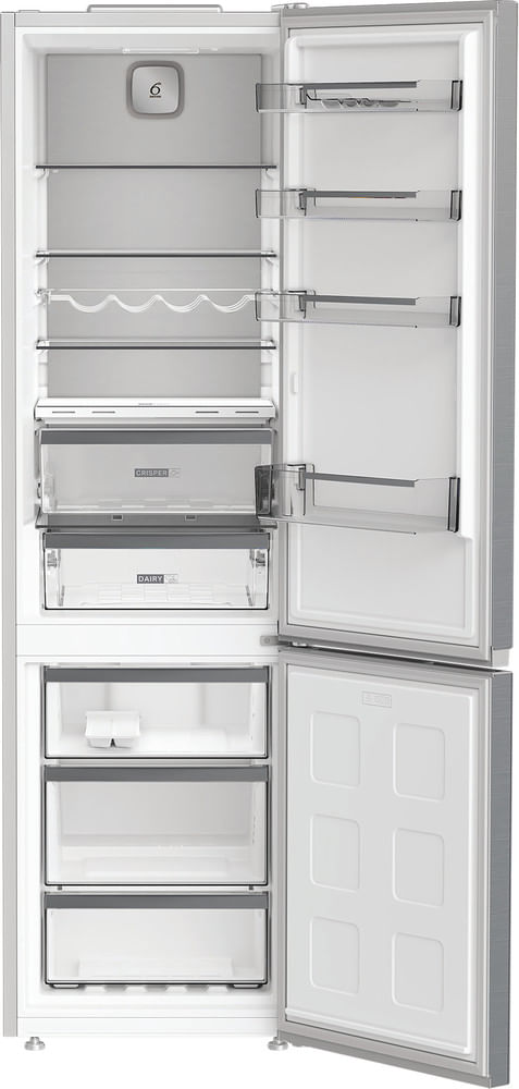 Whirlpool-Combine-refrigerateur-congelateur-Pose-libre-WHK-26403-XP6E-Pearl-Inox-2-portes-Frontal-open
