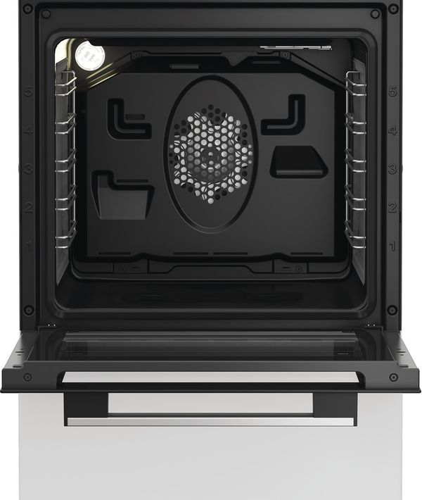 Whirlpool Cuisinière W5V5LCW Blanc Electrique Frontal open