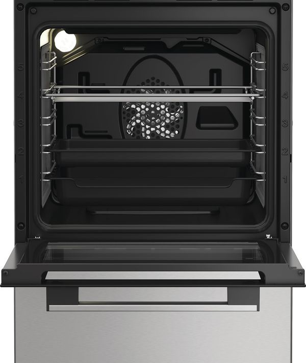Whirlpool Cuisinière W5I8LCSX Inox Electrique Lifestyle frontal open