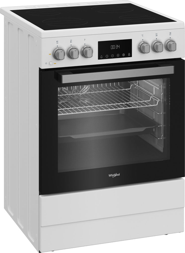 Whirlpool-Cuisiniere-W6V8LCSW-Blanc-Electrique-Perspective