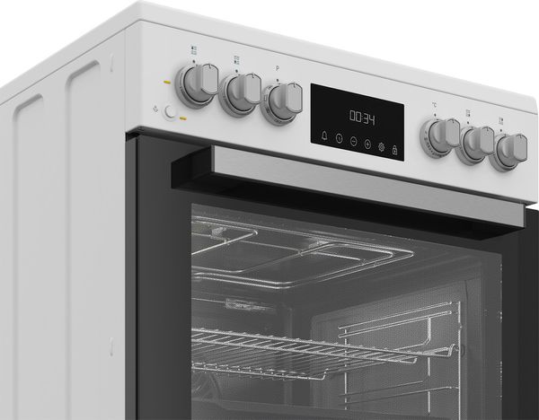 Whirlpool Cuisinière W6V8LCSW Blanc Electrique Control panel