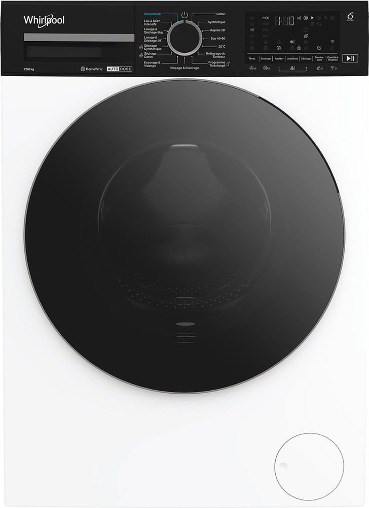 Whirlpool-Lavante-sechante-Pose-libre-WPD-2836W-ADS-FR-Blanc-Lave-linge-frontal-Frontal