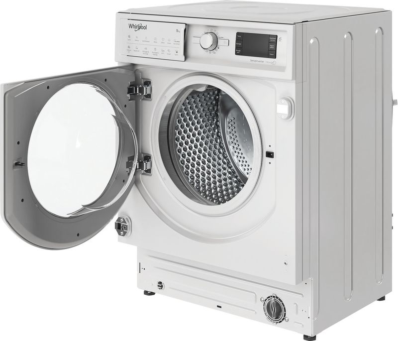 Whirlpool-Lave-linge-Encastrable-BI-WMWG-9146-FR-Blanc-Lave-linge-frontal-A-Perspective-open