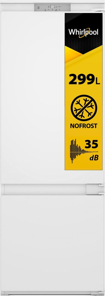 Whirlpool Combiné réfrigérateur congélateur Encastrable SP40 810 2 FR Blanc 2 portes Perspective open