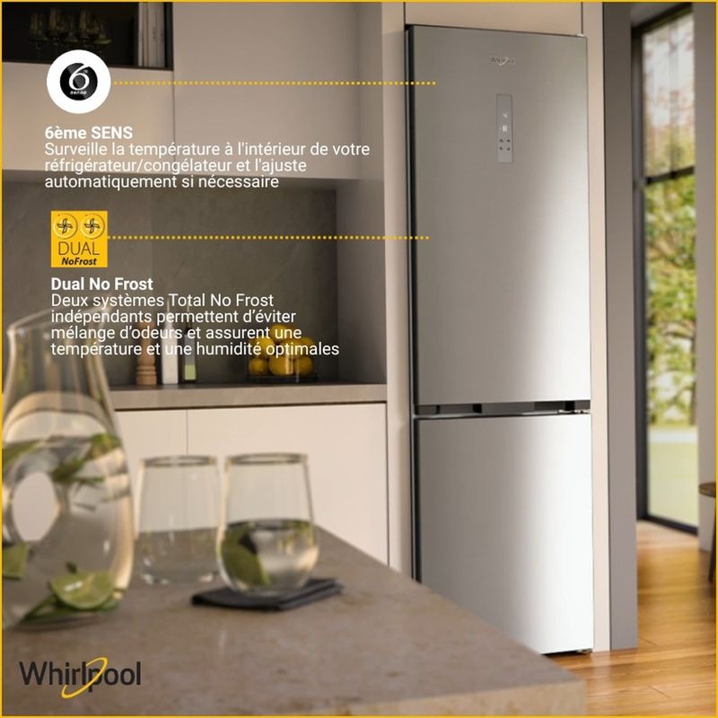 Whirlpool-Combine-refrigerateur-congelateur-Pose-libre-WHK-26402-XP4E-New-Silver-–-ARC-1035-2-portes-Lifestyle-detail