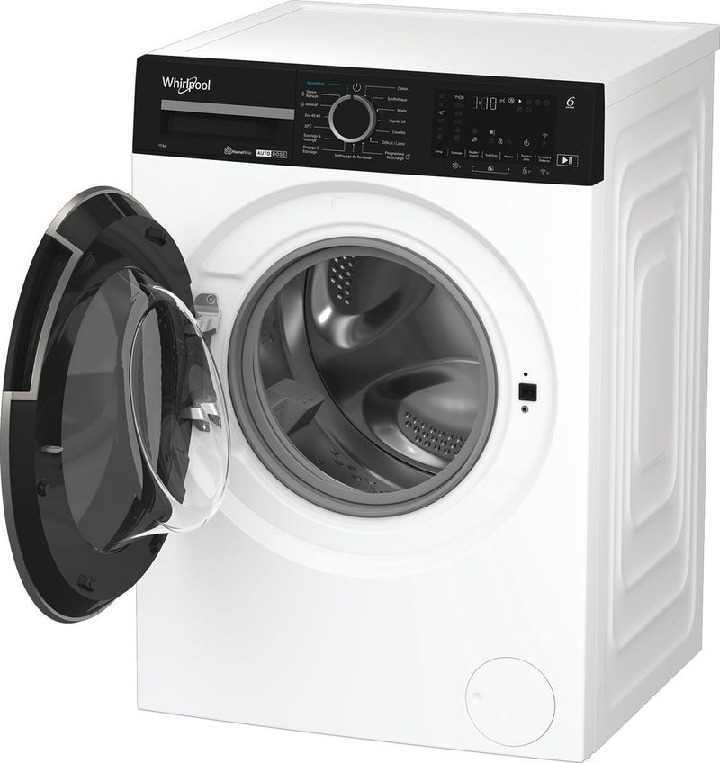 Whirlpool-Lave-linge-Pose-libre-WPM-07W-ADS-FR-Blanc-Lave-linge-frontal-A-Perspective-open