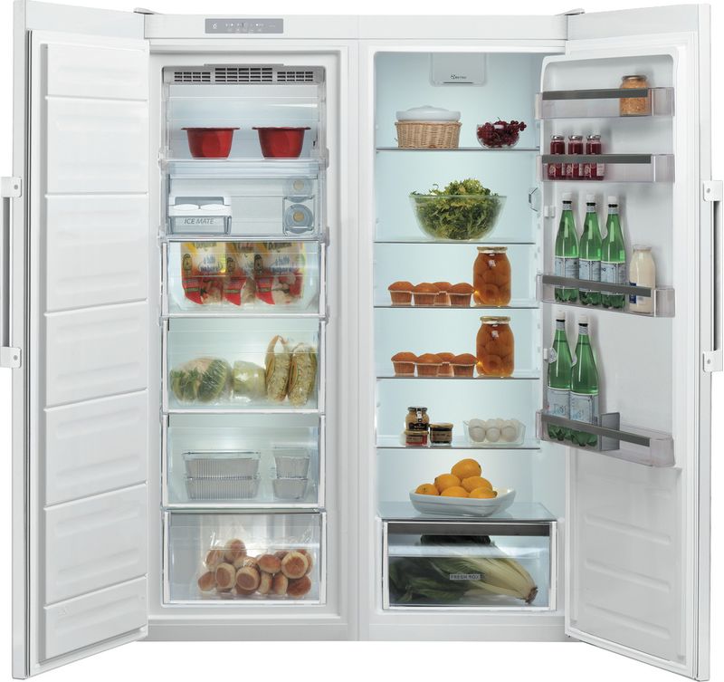 Whirlpool-Refrigerateur-Pose-libre-SW6-A3Q-W-Blanc-Frontal-open