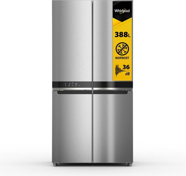 Whirlpool-Americain-Pose-libre-WQ9-B2L-EF-Inox-Frontal-open