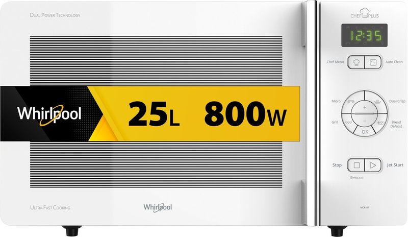 Whirlpool-Four-micro-ondes-Pose-libre-MCP-345-WH-Blanc-Electronique-25-Micro-ondes---gril-800-Frontal