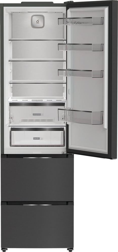 Whirlpool-Combine-refrigerateur-congelateur-Pose-libre-WHKF-6353-XBR6E-ARC-764-Manhattan-Gray-2-portes-Frontal-open