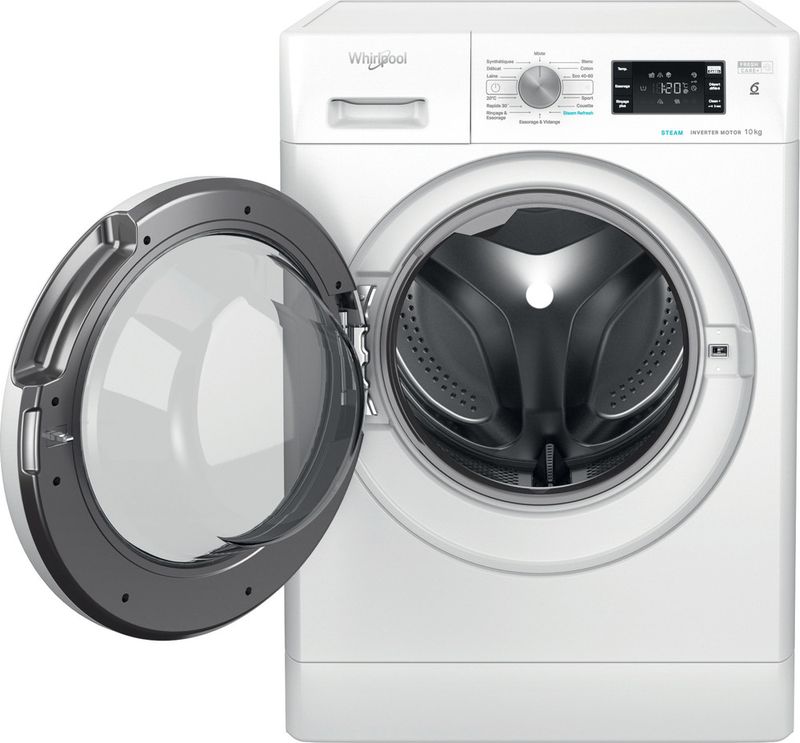 Whirlpool Lave-linge Pose-libre FFB 10489 WV FR Blanc Lave-linge frontal A Frontal open