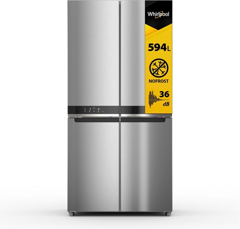 Whirlpool-Americain-Pose-libre-WQ9-B2L-EF-Inox-Perspective-open