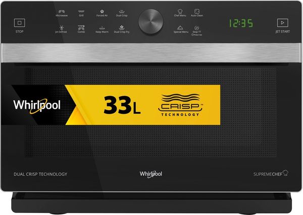 Whirlpool-Four-micro-ondes-Pose-libre-MWSC-833-B-Noir-Electronique-33-Micro-ondes-Combine-900-Frontal