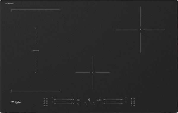 Whirlpool-Table-de-cuisson-WL-S3777-NE-BM-Noir-Induction-vitroceramic-Frontal-top-down
