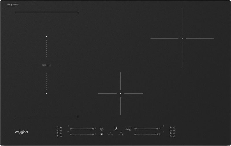 Whirlpool-Table-de-cuisson-WL-S3777-NE-BM-Noir-Induction-vitroceramic-Frontal-top-down