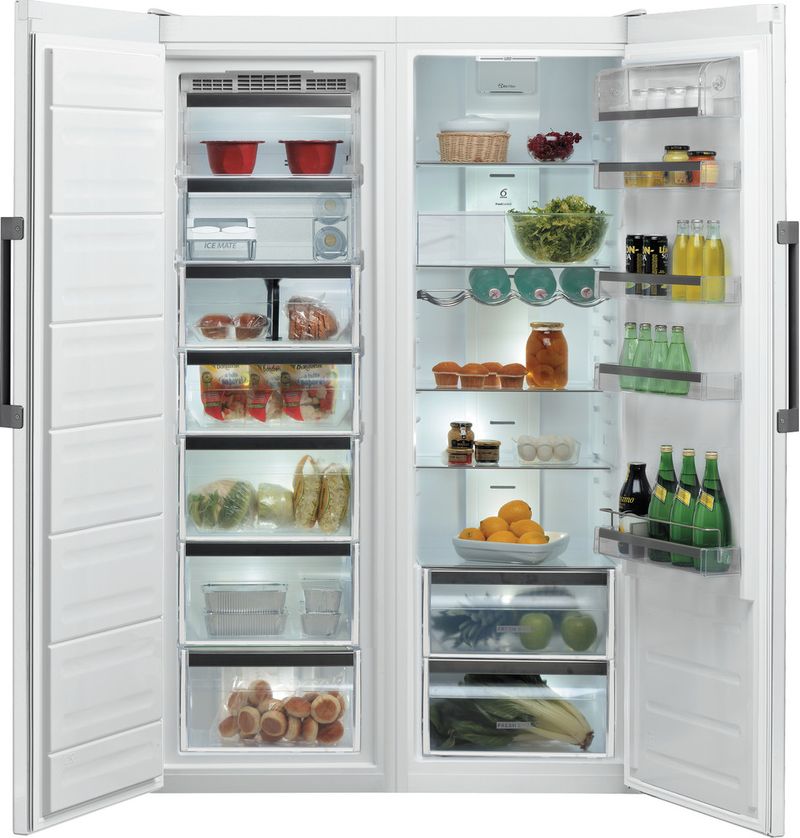 Whirlpool Réfrigérateur Pose-libre SW8 AM2D WHR 2 Blanc Frontal open