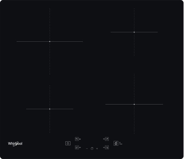Whirlpool-Table-de-cuisson-WS-Q2160-NE-Noir-Induction-vitroceramic-Frontal