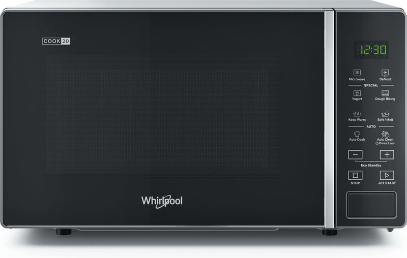 Whirlpool Four micro-ondes Pose-libre MWP 201 SB Silver Black Electronique 20 Micro-ondes uniquement 700 Frontal