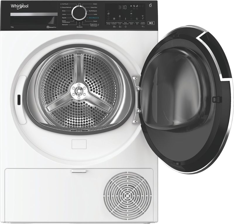 Whirlpool-Seche-linge-C-WD-96M-WBR-FR-Blanc-Frontal-open