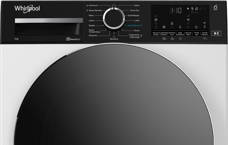 Whirlpool-Seche-linge-C-WD-96M-WBR-FR-Blanc-Control-panel