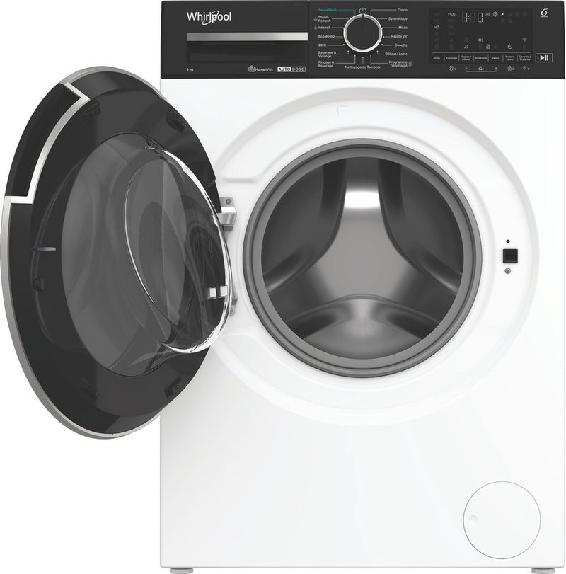 Whirlpool-Lave-linge-Pose-libre-W0M-99W-ADS-FR-Blanc-Lave-linge-frontal-A-Frontal-open