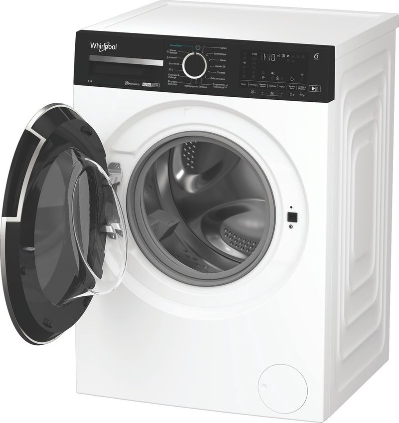 Whirlpool-Lave-linge-Pose-libre-W0M-99W-ADS-FR-Blanc-Lave-linge-frontal-A-Perspective-open